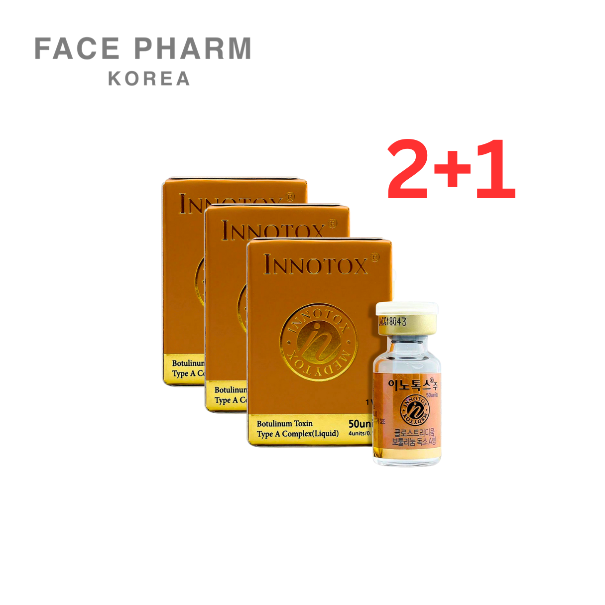 INNOTOX 50Units 3PCS - FACEPHARM KOREA Co., Ltd.